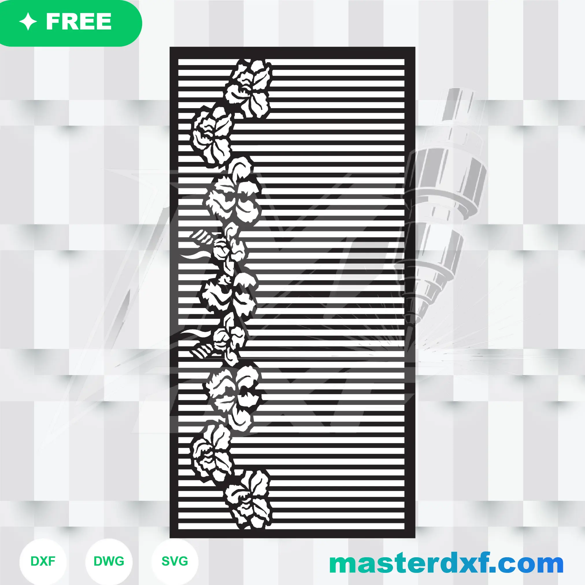Bold Abstract Shard Geometric Panel Pattern for Plasma and CNC DXF File
